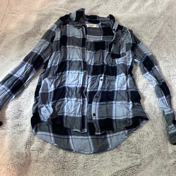 Abercrombie kids plaid shirt - Picture 1 of 2